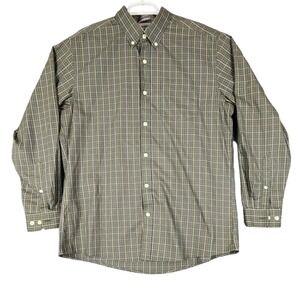 Eddie Bauer Mens Plaid‎ Button Down Long Sleeve Relaxed Fit Casual Shirt
